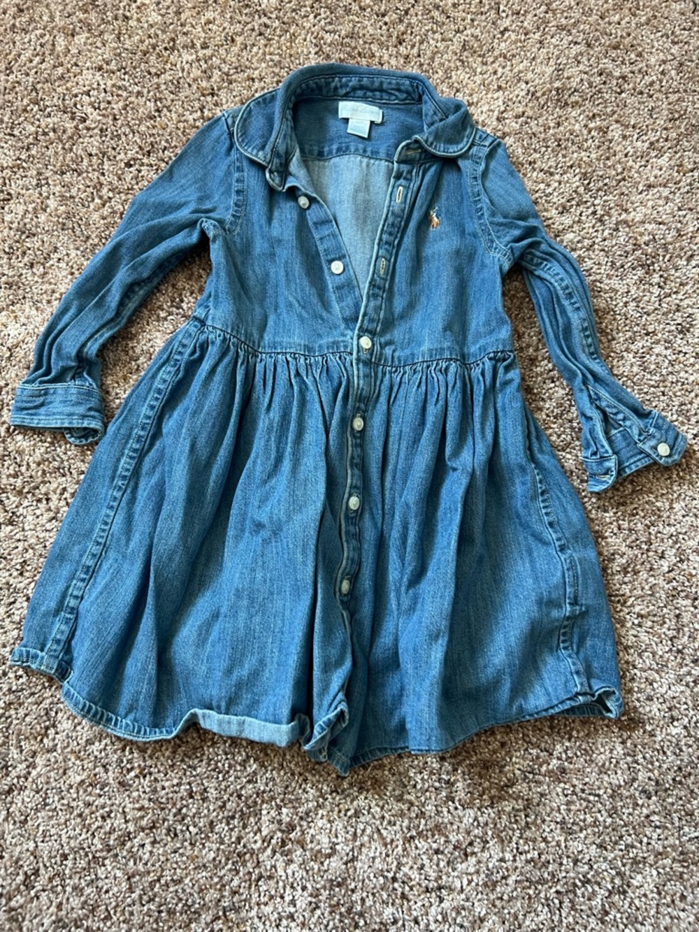 Ralph Lauren Light Blue Denim Toddler Top